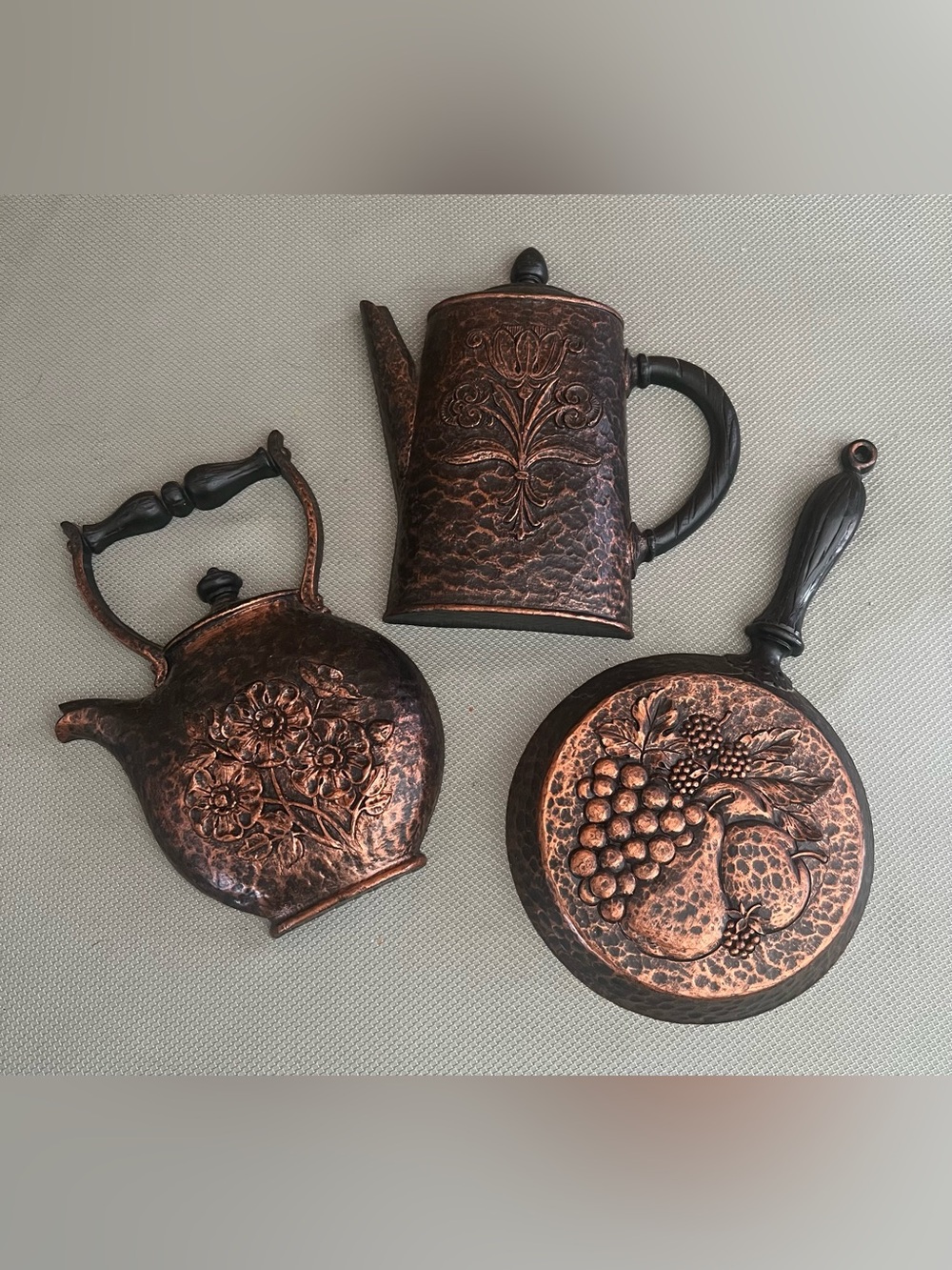 Vintage Homco Kitchen Wall Decor 3-pc Set
